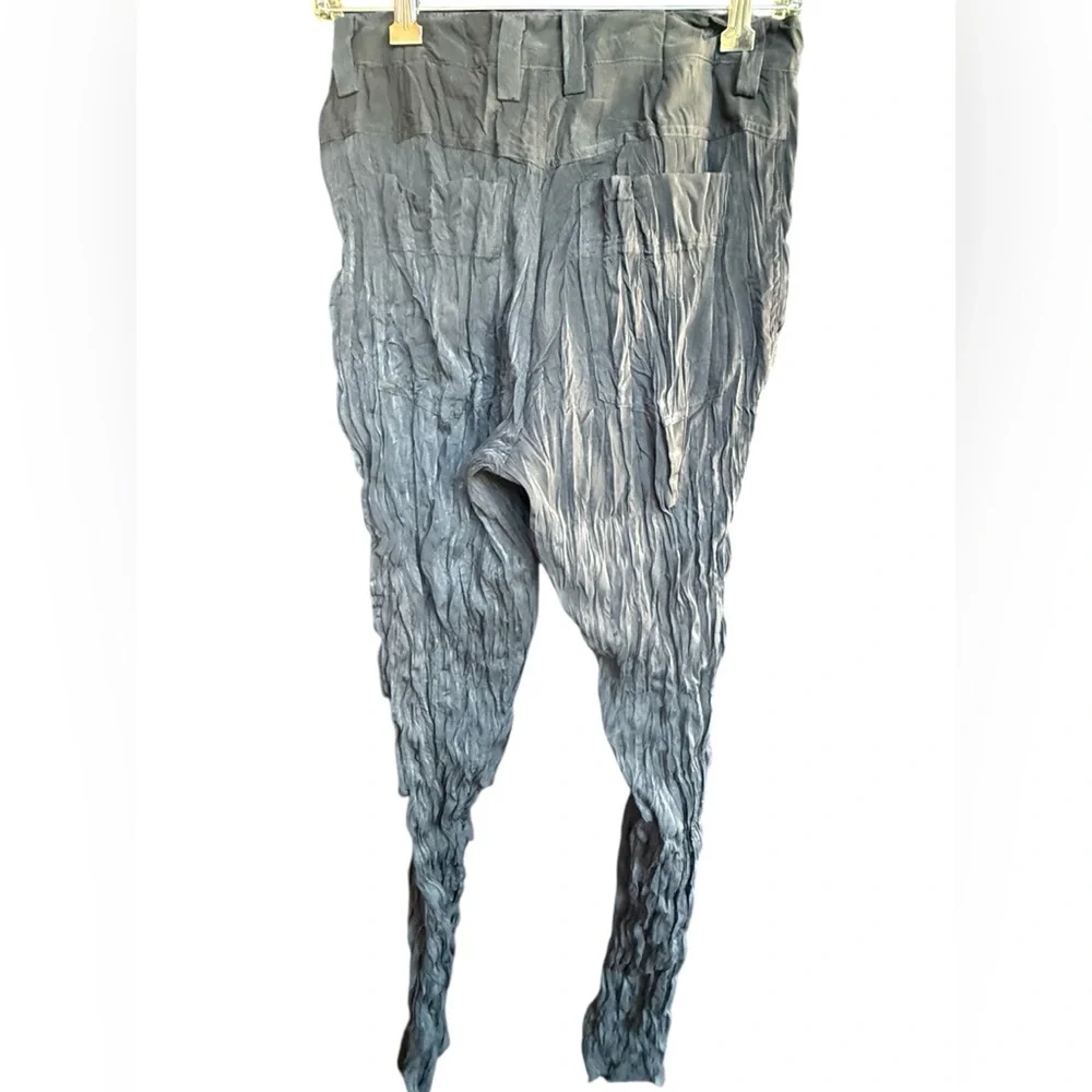 Vintage 90’s Issey Miyake black crinkle trousers Size Small - Picture 11 of 12